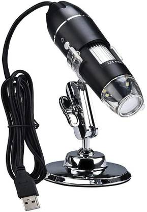 RyzCare USB Digital Microscope 50X to 1600X, 8 LED Magnification Microscope Microscope Slide Box