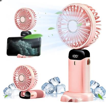 Sasimo Mini Handheld Fan, Portable Fan USB Rechargeable, Small Pocket Fan Cooling Mini Portable Hand Fan 3 Speed mode Build-in Battery Rechargeable-Fan USB Fan