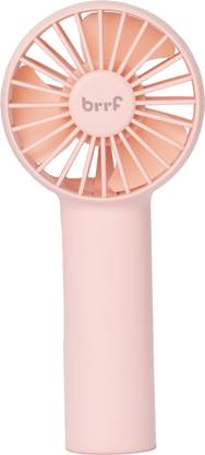 Brrf Pocket Fan | Inbuilt Battery 2000 mAh Handheld Fan, 3 Speeds, USB Rechargeable | Upto 12 Hours Running On Single Charge, Carry It Anywhere USB Fan