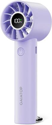 Gaiatop Mini Hand Fan, Powerful Handheld Fan, 3 Speed Strong Wind Personal Small Desk Fan with LED Torch, Rechargeable USB Fan USB Fan USB Fan USB Fan