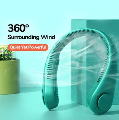 SURYAKUSH Rechargeable Neck Fan 4000mAh Battery Operated Headphone Design Wearable Fan NF USB Fan