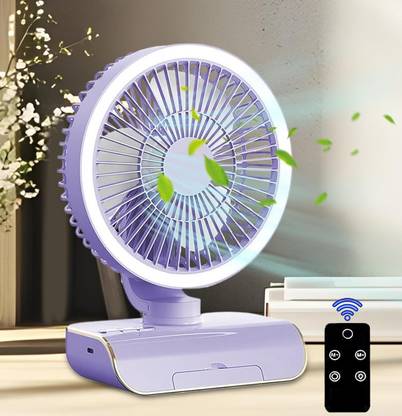 Sasimo Rechargeable 4000mAh Colorful desktop small fan portable Table fan Rainbow-light Cooling Mini Table Fan Portable_2025 USB Fan