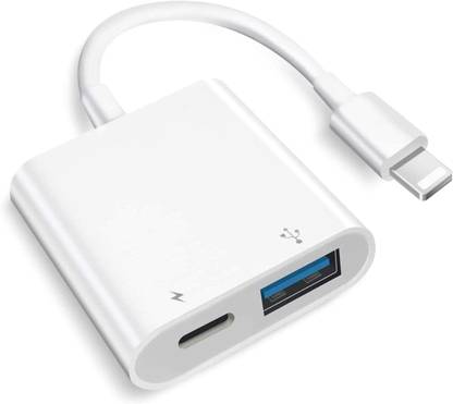 Jihaan Lightning to USB 3.0 OTG Adapter for iPhone, iPad, USB Camera Adapter Fast Port USB OTG adapter for iphone has a charging port USB Charger