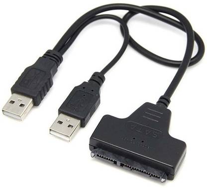 Frackson SATA 22P Hard Drive Adapter Cable Converter USB 2.0 to 2.5" (Laptop Only) USB Cable