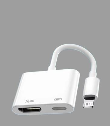 HRYFiNE Lightning Digital AV Adapter with Charging Port,1080p Sync Screen Converter HD3 HDMI Connector, Laptop Accessory