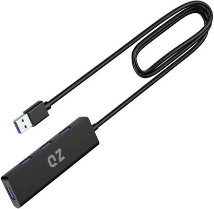 QZ USB Hub [1 Meter Long Cable, USB 3.1, 5Gbps] for Next Gen Office Work Station HB02 USB Hub