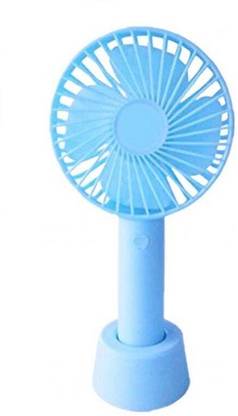 WRADER USB Rechargeable Portable Mini Hand Fan with Round Stand USB High Speed Hand Fan 3 Air Speed Modes USB Hand Fan for Baby Table Fan Makeup Handheld Fan USB Fan, Rechargeable Fan