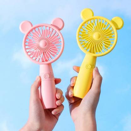 MZ M3 (RECHARGEABLE PORTABLE USB FAN) High Speed with 1200mAh Battery Mobile Stand with 3 Speed Mode USB Fan