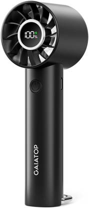Gaiatop Mini Hand Fan, Powerful Handheld Fan, 3 Speed Strong Wind Personal Small Desk Fan with LED Torch, Rechargeable USB Fan USB Fan