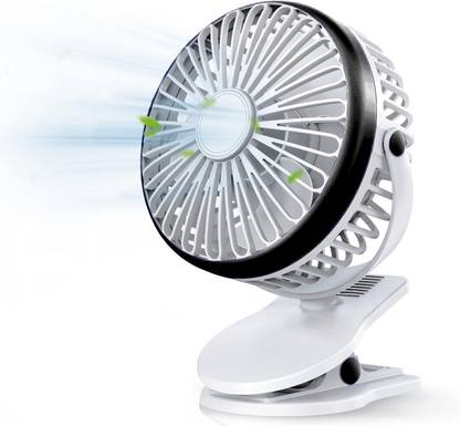 CITRODA 4000mAh Rechargeable Clip Desk Mini Fan, Portable Table Fan,USB Fan Clooing Fan Mini Handheld Fan,Portable Fan USB Rechargeable, Small Pocket Fan USB Fan