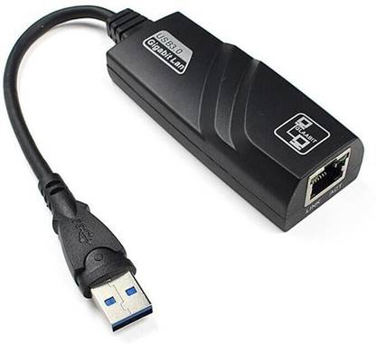 Tobo USB 3.0 To Ethernet Adapter USB 3.0 Gigabit Ethernet Adapter USB to RJ45 LAN Network Card Compatible Windows XP/Mac OS/Laptop/PC/Tablet LAN Adapter. USB LAN Card