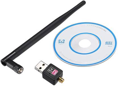 All mobile solution USB 2.0 Wireless 802.11N, 2.4Ghz 600Mbps Mini Wireless USB WiFi Adapter Dongle Network LAN Card Compatible with Desktop, Laptop, PC (0174) USB LAN Card