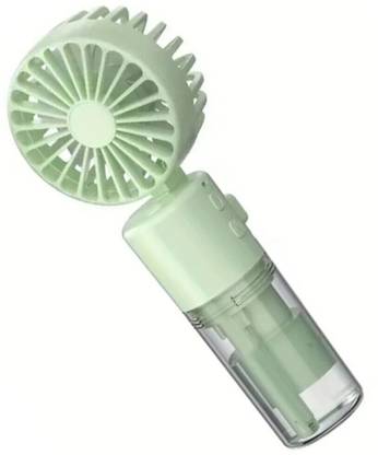MZ F2 (PORTABLE RECHARGEABLE USB FAN) 3 Speed Mode High Speed with 1200mAh Battery F2 Neck Hanging Spray USB Fan