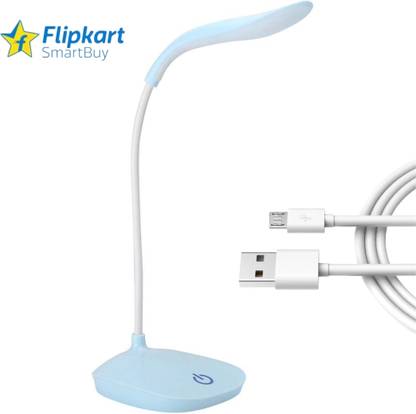 Flipkart SmartBuy Table Lamp for Study Led Light, Led Desk Light Touch Control Eye Caring Flexible Led Tableware / Desk/Study/Night Lamp Model Study Lamp (40 cm, White) Led Light