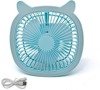 BeFunky 3 Speeds USB Rechargeable Mini Fan with LED Light Desktop Table USB Ceiling Fan Gazebo Fan USB Fan
