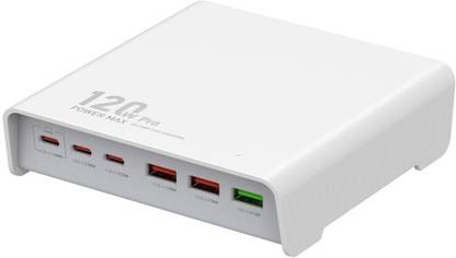 FKU 120W Multi-ports Desktop Charging Station USB-C Fast Charging, Charge Multi-Ports Desktop Charger USB Hub