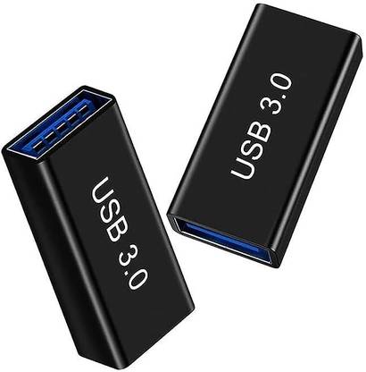 RuhZa USB 3.0 Female to Female Connector Adapter Coupler Type A USB Jointer Both Side Female, Upgraded Extender Converter (Pack of 1) Laptop Accessory