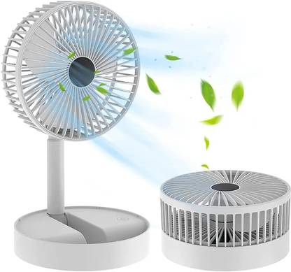 Ozoy Foldable Personal Portable Desk Table Cooling Fan Rechargeable Mini USB Charger Table Fan You Can Also use Directly Fan Power Bank Desk Fan USB Fan USB Fan