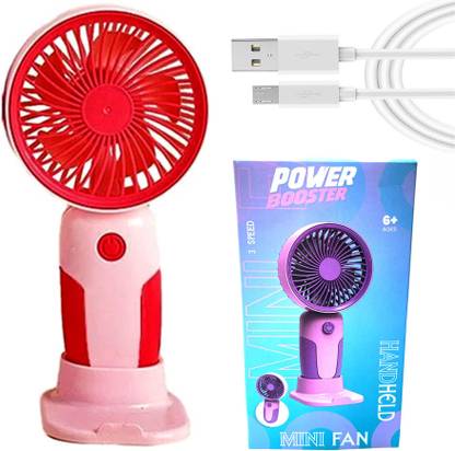 SPERO Longer Battery Life| Energy Efficient| Portable Fan Cooling Air Cooler Mini Fan Rechargeable Fan| Battery Fan| 4-Hr Back-up| Silent Operation| USB Fan