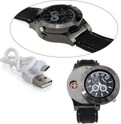 ASTOUND Mens Novelty Cigarette Lighter Watch USB Charging WWL-04 Cigarette Lighter