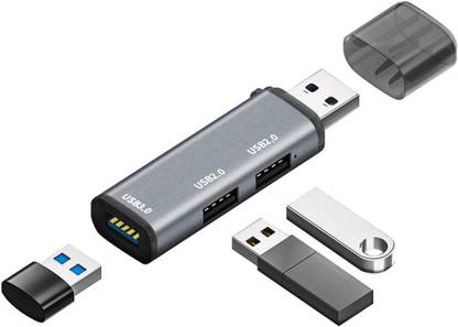 spincart 3 Port USB 3.0 HUB Splitter, Extender Multi Port Adapter, (1 Port USB 3.0) Dongle HUB USB Hub