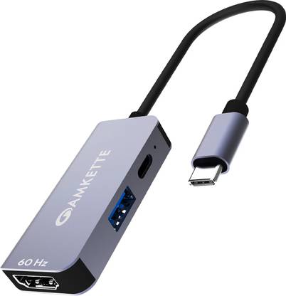 AMKETTE Type-C USB 3.0 3 Port Mini Dock USB Hub