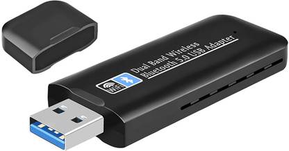Verilux 5G Dongle, USB 3.0 WiFi and Bluetooth Adapter for PC AC1300Mbps with Bluetooth 5G Dongle, USB 3.0 WiFi and Bluetooth Adapter for PC AC1300Mbps with Bluetooth Bluetooth