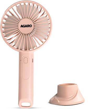 AGARO Elite Mini Fan, 4 inches, Rechargeable Lithium-Ion with 2600 mAh Battery, 34145 USB Fan