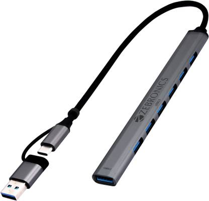 ZEBRONICS Zeb -700HB ZEB-700HB 7 IN 1 USB+TYPE-C HUB USB+TYPE-C HUB