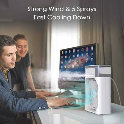 PROLESR Mini Air Cooler Fan, USB Desk Fan, Artic Fan for Office, Travel, Dorm, Home Cooling Fan All in one Cooler