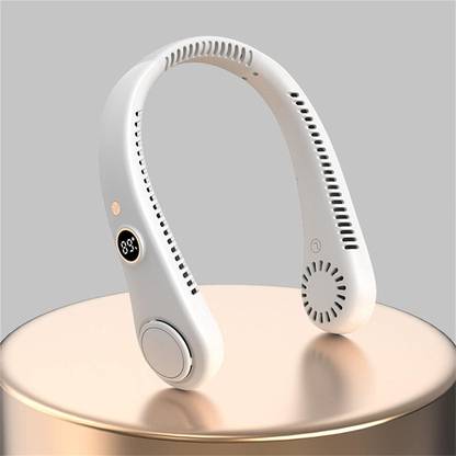 RETRACK R8 DIGITAL DISPLAY Neck Lazy with 5 Speeds, Headphone Design Low Noise USB Fan