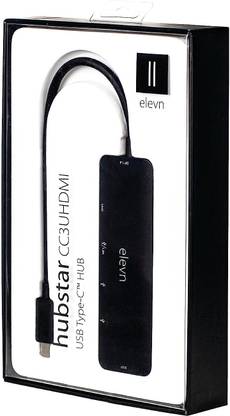 Elevn hubstar 4-Port Hi-Speed 3.0 Type C USB Hub with 5 Gbps Speed CC3UHDMI USB Hub