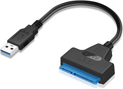 WiredCom USB 3.0 sata Cable for 2.5 inch SSD and HDD USB 3.0 to SATA Hard Driver Adapter 2.5 inch USB 3.0 sata Cable