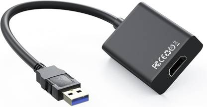 microware USB to HDMI Adapter for Monitor Windows 11/10 / 8, HDMI to USB Adapter for Laptop MacBook pro, USB3.0&2.0 External Graphics Card Converter for Desktop Laptop Accessory