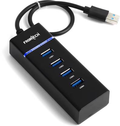 Frontech 4 in 1 | USB 3.0 Upto 4.8 Gbps Speed|Plug & Play| Hub for Laptop, Mobile NC-0017 USB Hub