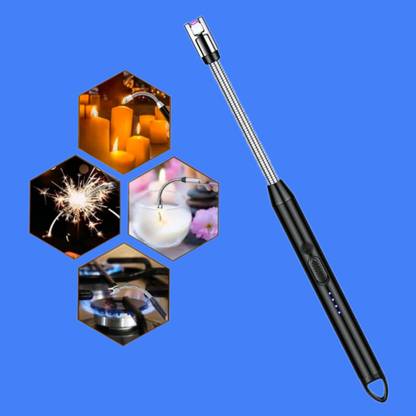 AirSoft Longer Stick Pulse Igniter 360 Flexible Neck C Fast Charging Electric Lighter Rechargealbe Sustainable BD - T USB BBQ Lighter - 1 Cigarette Lighter