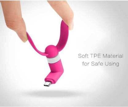 APNA KANHA Mini Portable V8 Fan for Smartphone USB Fan