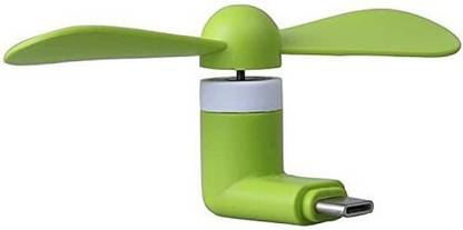 JANGI Type-C Personal USB Mini Fan for Android Cell Phones USB mini Fan Type-C portable mini fan usb OTG adaptor gadget for all mobiles USB Fan