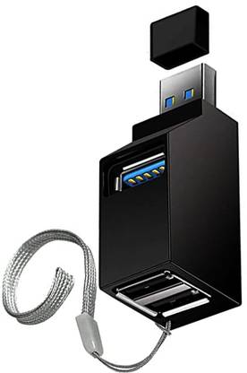 VOOCME VOOCME 3 Port USB Data Hub High Speed Splitter Plug/Box/Adapter Expansion Small, Compact, Universal Data Transfer, Wide Compatibility: Windows, Mac OS USB Hub