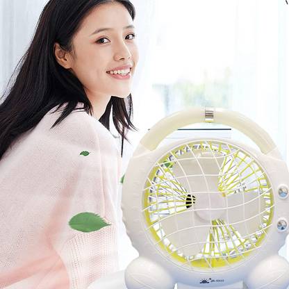 CITRODA Table Fans Folding Rechargeable Fan LED Light And Multifunction USB Charging Directly Fan Power Bank[ DC] Desk Fan 4000mAh USB NEW MODEAL Fan USB Fan