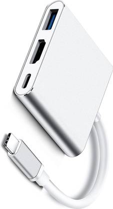 RuhZa USB C to HDMI Multiport Adapter, Type-C Hub Thunderbolt 3 to HDMI 4K Output USB USB-C Charging Port, USB-C Digital AV Multiport Adapter for Phone/Laptop USB Hub