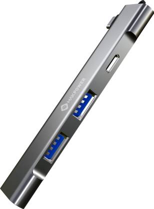 MAK POWER 3 USB Ports, 1 Type-C Port, High Speed Data Transfer, 4-in-1 C-Type Interface USB-10 USB Hub
