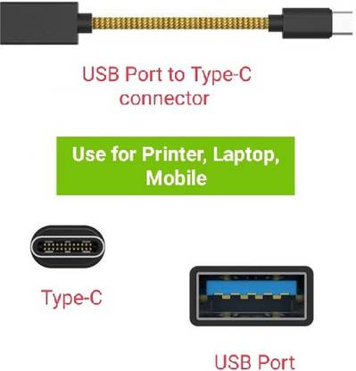 JANGI USB Type C OTG Adapter FX01 USB Type-C OTG Adapter for connecting Printer to mobile phones USB Cable