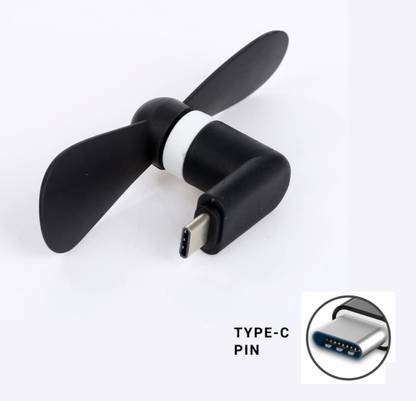 JANGI Type-C Personal USB Mini Fan 151 for Android Cell Phones USB mini Fan Type-C portable mini fan 151 usb OTG adaptor gadget for all mobiles USB Fan