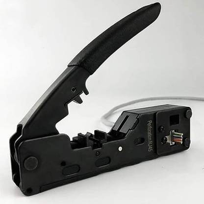 RuhZa CRIPING TOOL for Sheilded Connectors CAT5e CAT6 RJ11 RJ12 RJ45 STP/UTP Ethernet Cable Modular Crimping Tool USB LAN Card