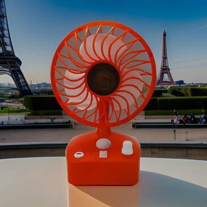 SYARA Mini Ac Cooler Rechargeable Cool Fan Portable (USB Fan) With LED Light_BOB254 Trendy Rechargeable Fan Light Weight Mini Fan_CA254 USB Fan