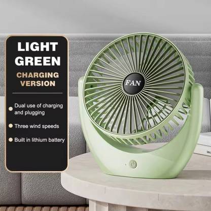 Ozoy Rechargeable 4000mAh Desk Fan,Portable USB Powered Quiet Table Fan 3-Blade Cooling Mini Portable Table Fan-2025 USB Fan