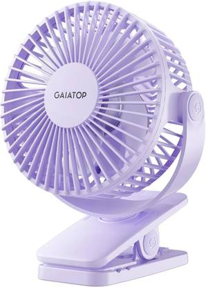 Gaiatop Portable Clip on Fan Battery Operated, Small Powerful USB Table Fan 3 Speed Quiet Mini Desk Fan, 360° Rotate Personal Cooling Fan USB Fan USB Fan USB Fan