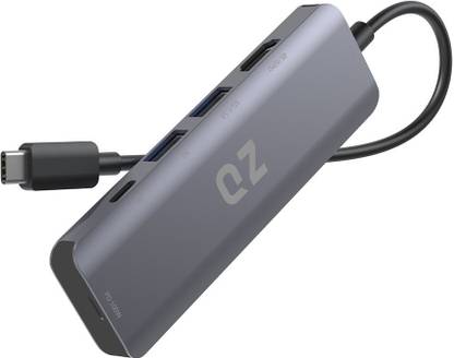 QZ [4K 60Hz, 5 in 1] USB-C Hub with HDMI 4K 60Hz Type-C Dock Laptop Docking Station QZHB74 USB Hub