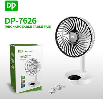 Dp 7626 (RECHARGEABLE TABLE FAN) 7626 (RECHARGEABLE TABLE FAN) USB Fan